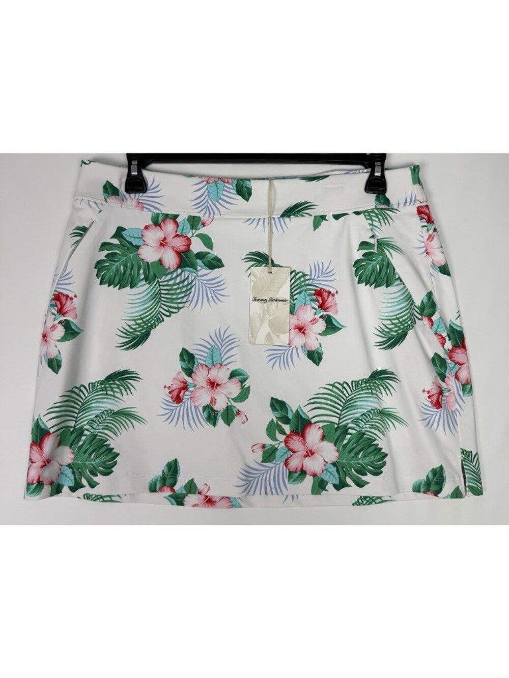 Tommy Bahama Island Zone Skort Large NWT Floral Tropical Aubrey Hibiscus UPF 30
